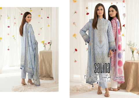 BLUE PRINTED LAWN