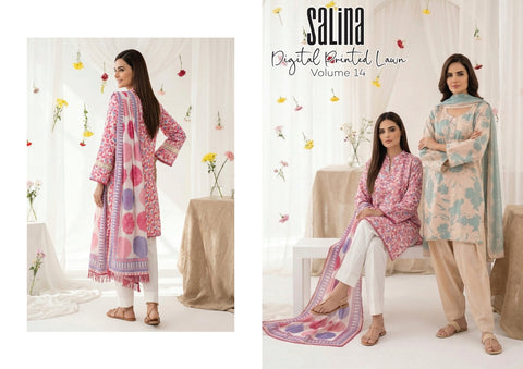 PINK PRINTED LAWN