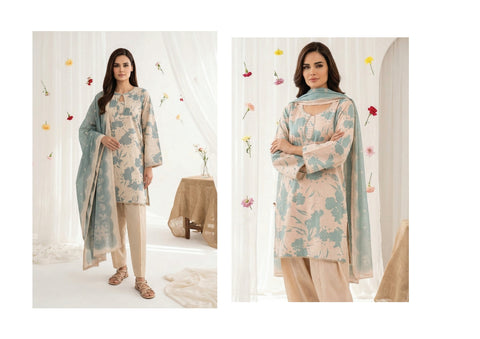 BLUE PRINTED LAWN