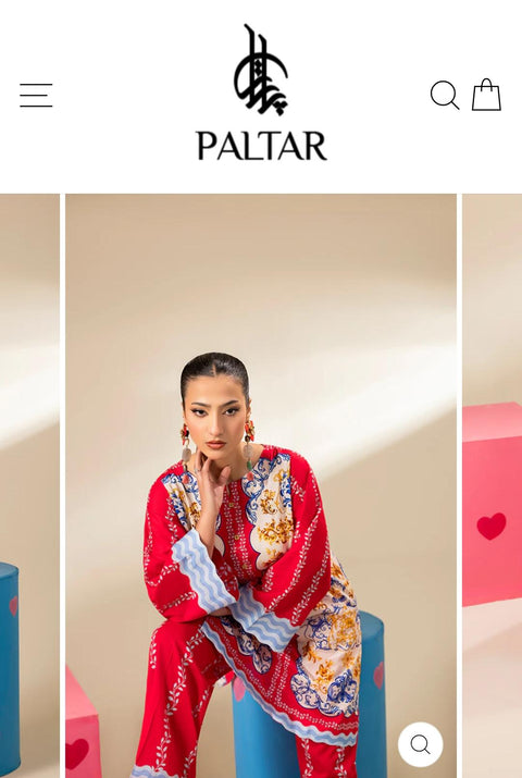 PINK PRINTED LAWN 2PC